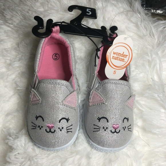 wonder nation Other - WONDER NATION-TODDLER/GIRLS-"SILVER GLITTER CAT”